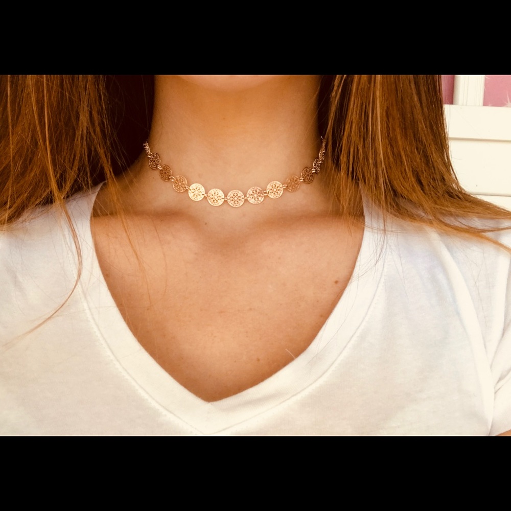 Rose Gold Choker Necklace